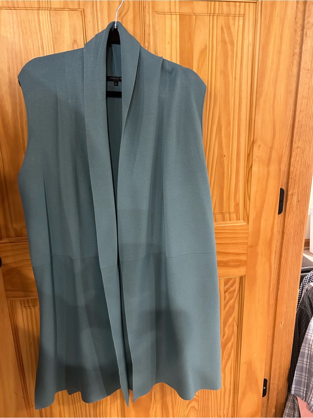 Lafayette 148 New York Sleeveless Open-Front Duster Vest